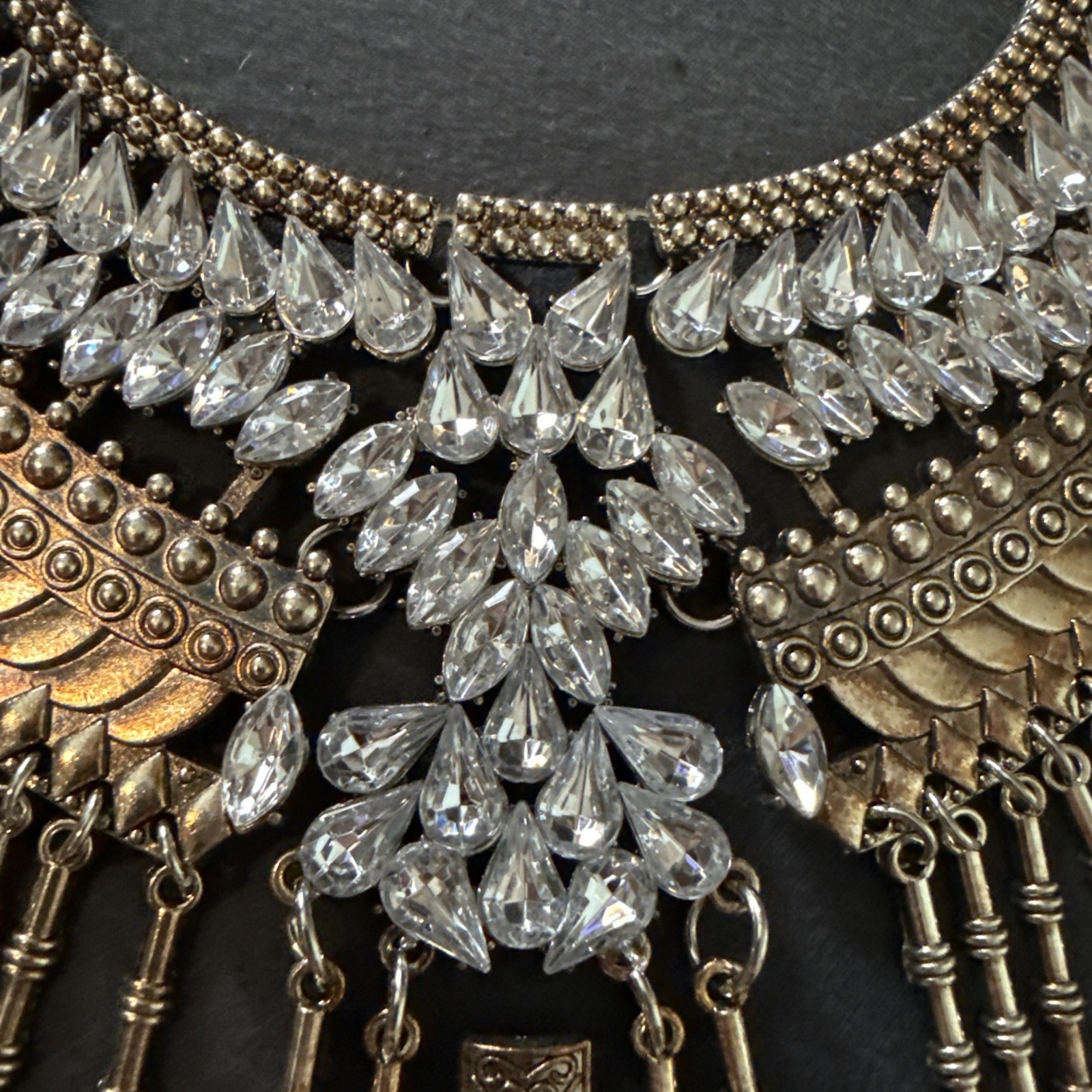Retro Gypsy Statement Necklace bib-style Ethnic Tribal Bohemian Festival