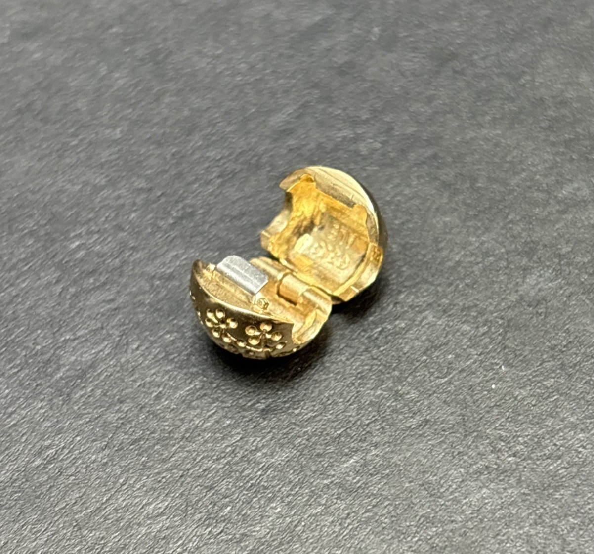 Pandora ALE Authentic 14k (585) Yellow Gold Floral Lucerne Clip Charm