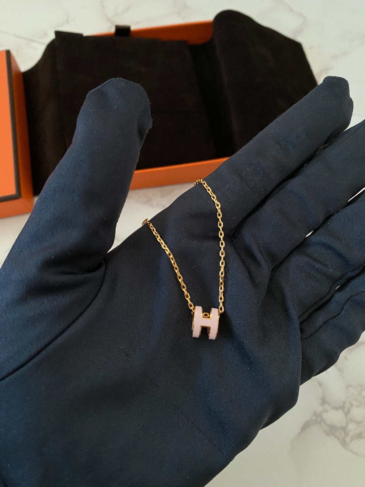 New Authentic Hermes Mini Pop H Pendant Necklace Accessory Jewellery Jewelry