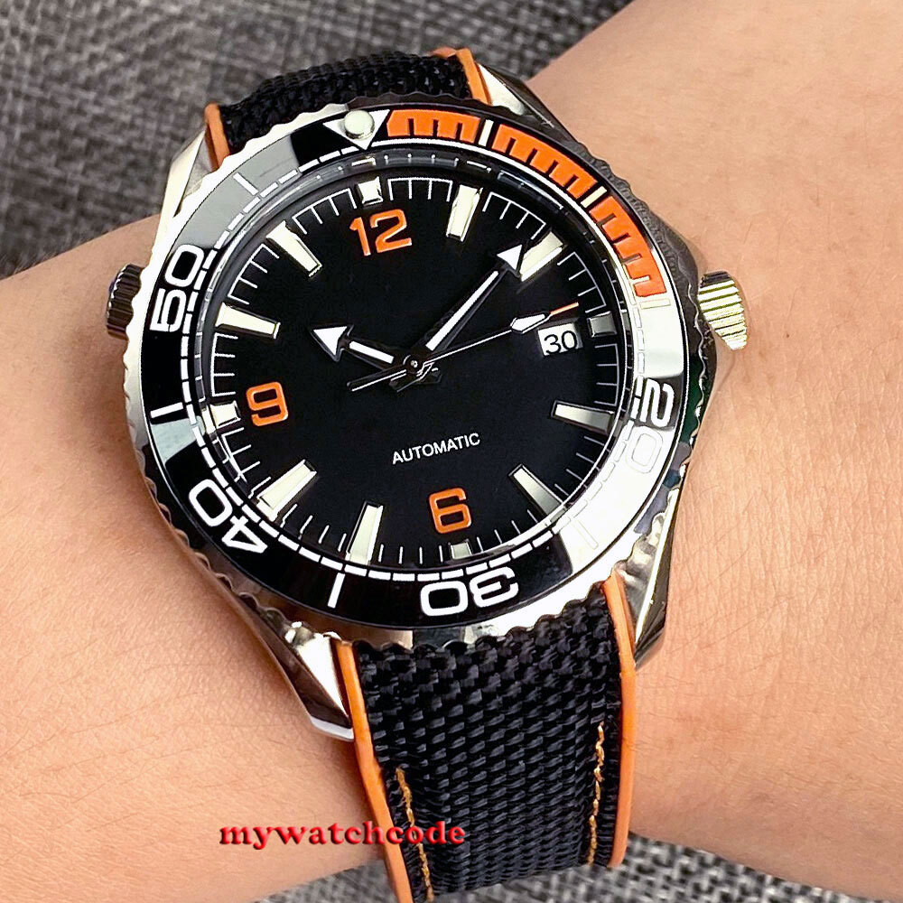 41mm Bliger Black Dial Sapphire Glass 8215 Japan NH35A automatic mens watch