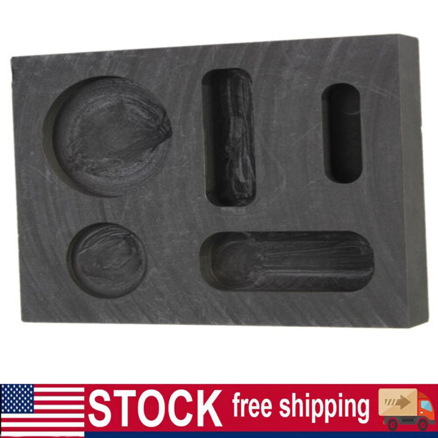 Gold Silver Graphite Ingot Mold Crucible For Melting Casting Refining