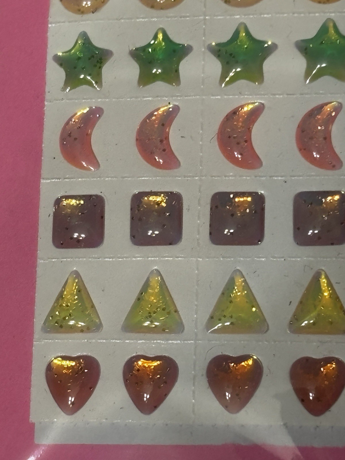Stick-Em Stones Fashion Gem Body Earring Stickers Lot Of 3 Pkg Vintage 1980’s