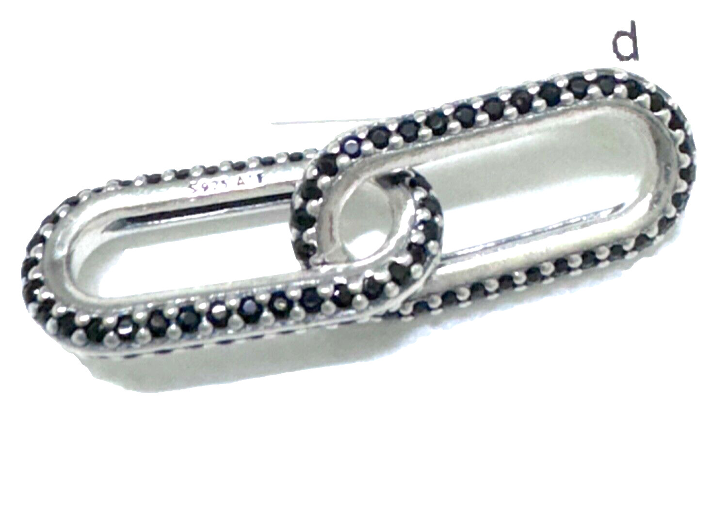 Pandora Double link Me black pavé 799660C03