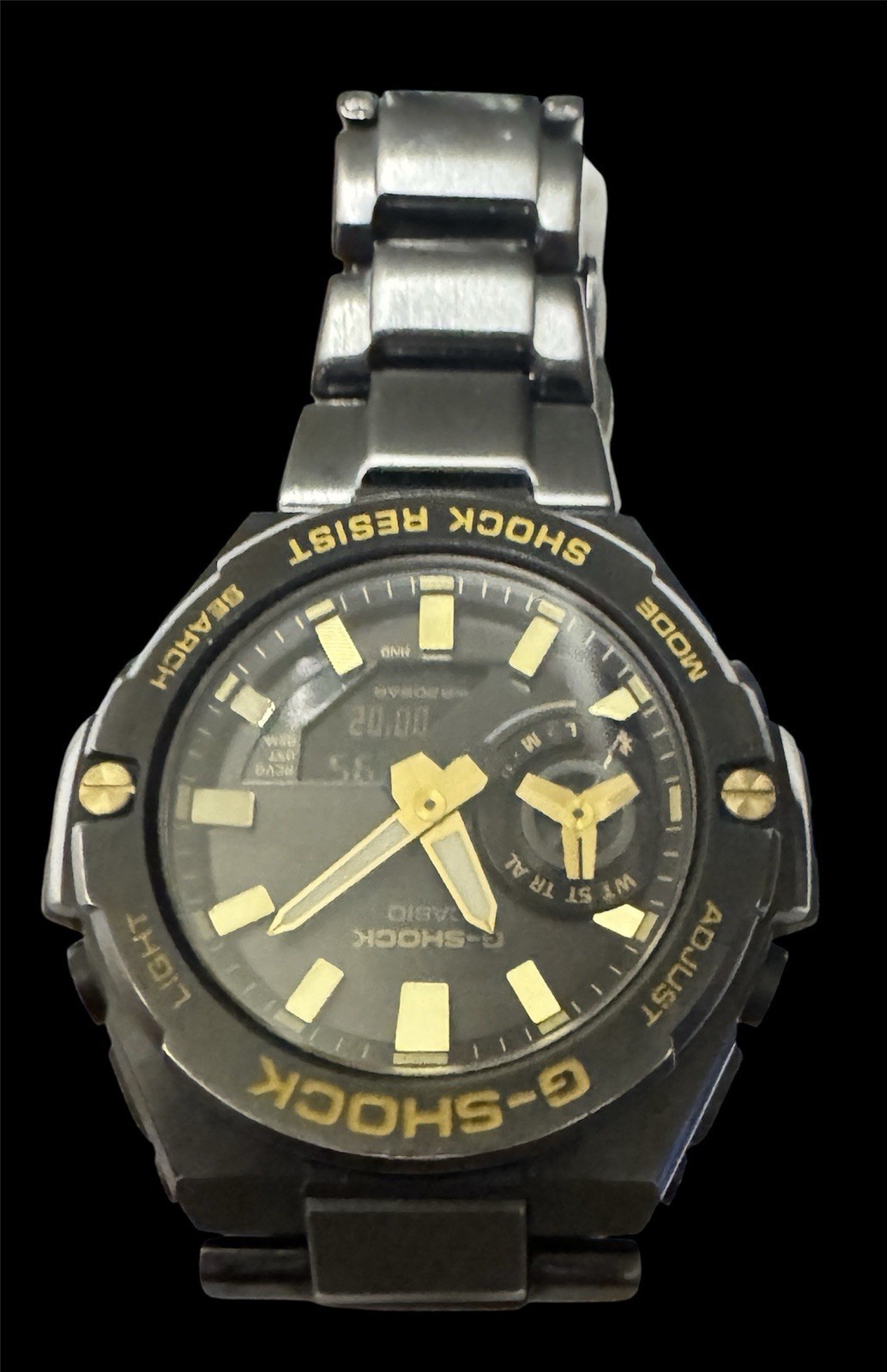 Casio Men’s G-STEEL Carbon Bluetooth Solar Black Watch GST-B500BD-1A9
