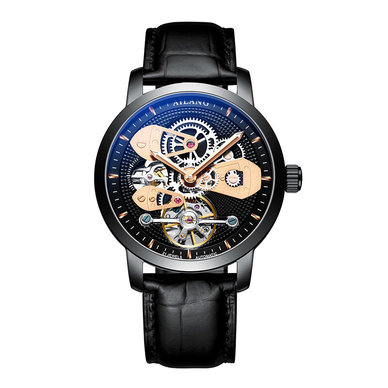 AILANG Men’s Hollow Out Luminous Tourbillon Automatic Mechanical Wristwatch Gift