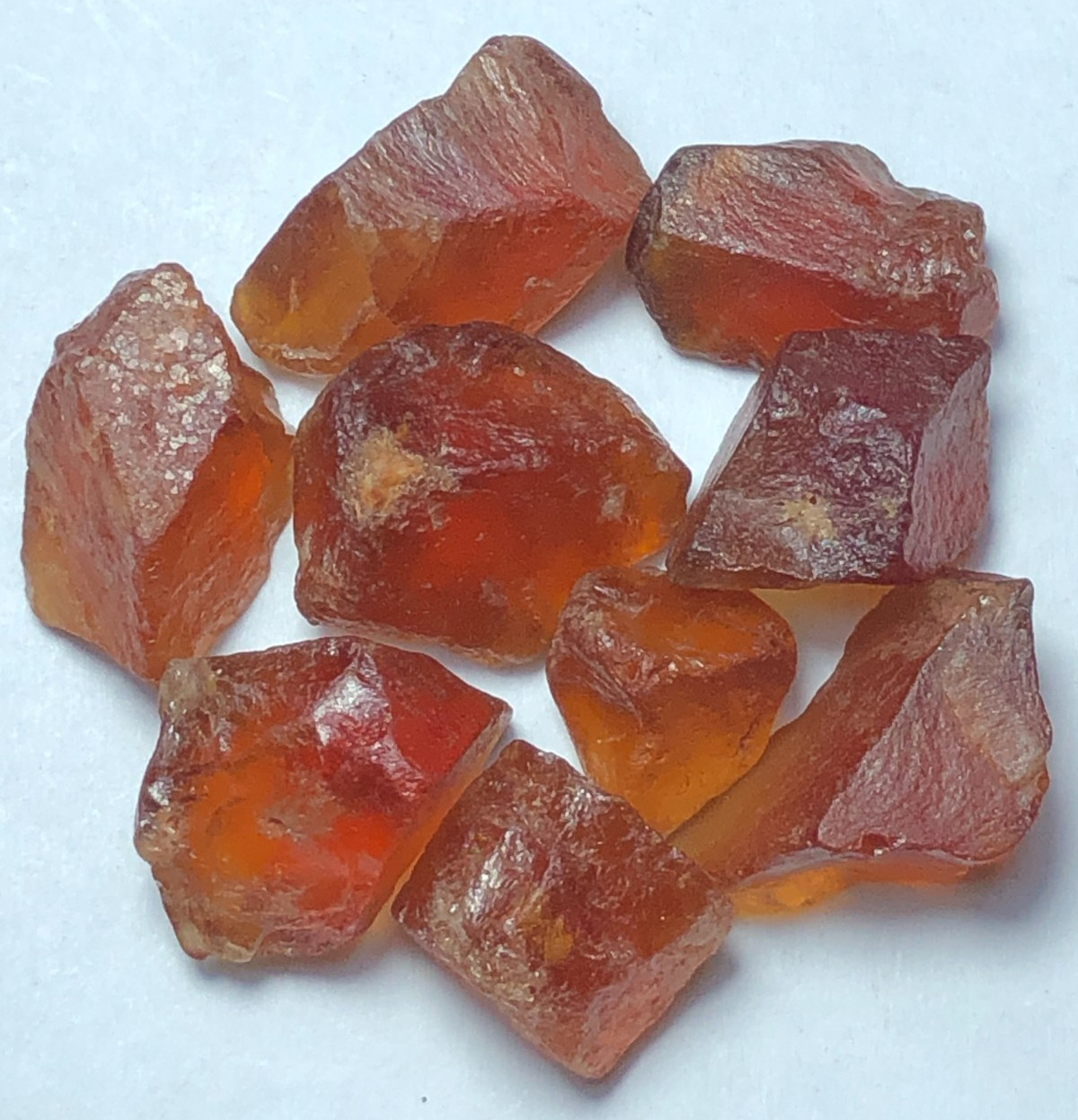 59 carat Natural facet rough quality hessonite garnet from Africa loose gemstone