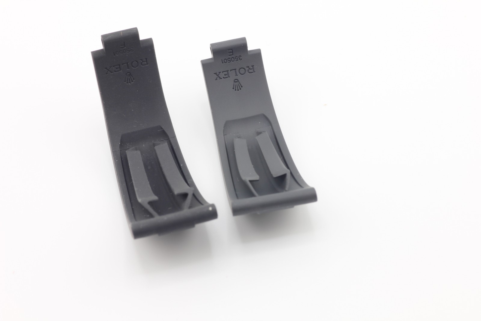 Rolex Daytona Oysterflex Black Rubber Silicon Diver Strap SET 20mm (E + F) NEW