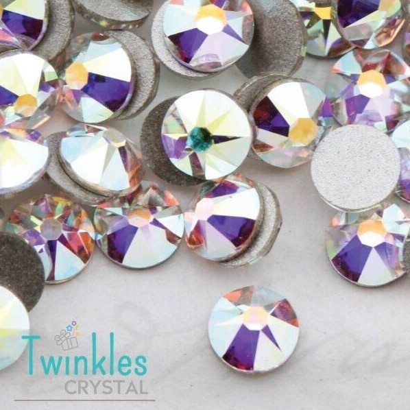 4mm (24-144pcs) – Swarovski FlatBack Crystal AB Foil – 2088-SS16-001ABF