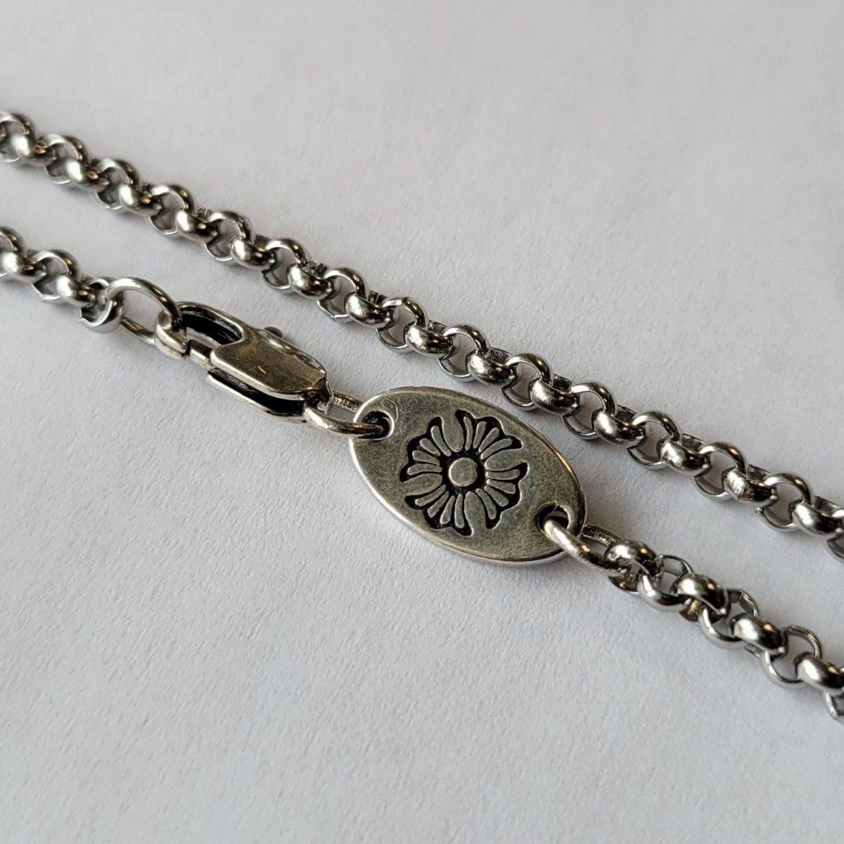 Stamped 925 silver chain necklace 50cm