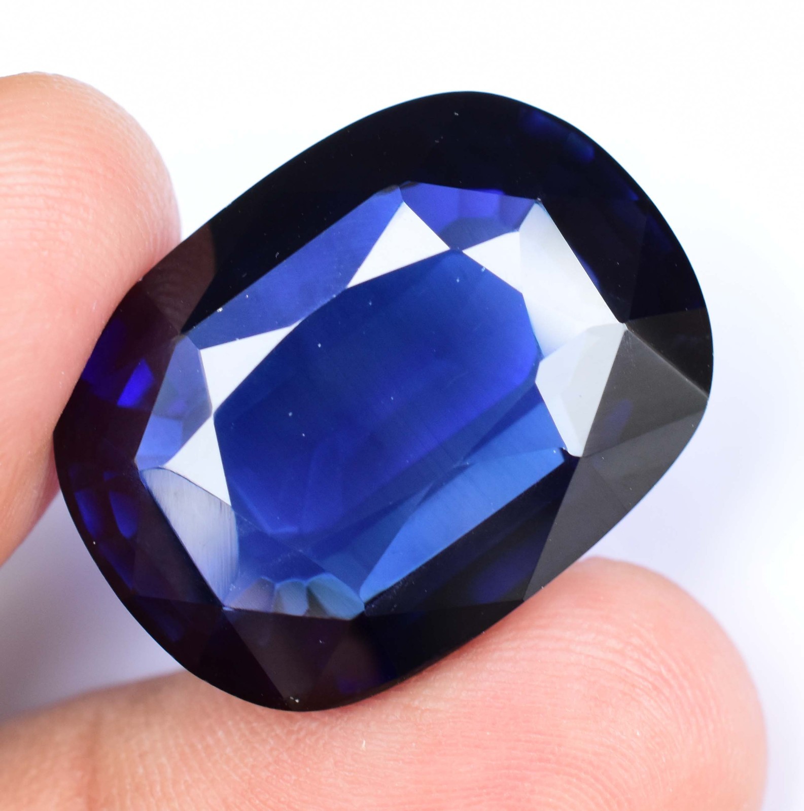 51.70 Ct Natural Kashmiri Blue Sapphire Stunning Certified Cushion Cut Gemstone