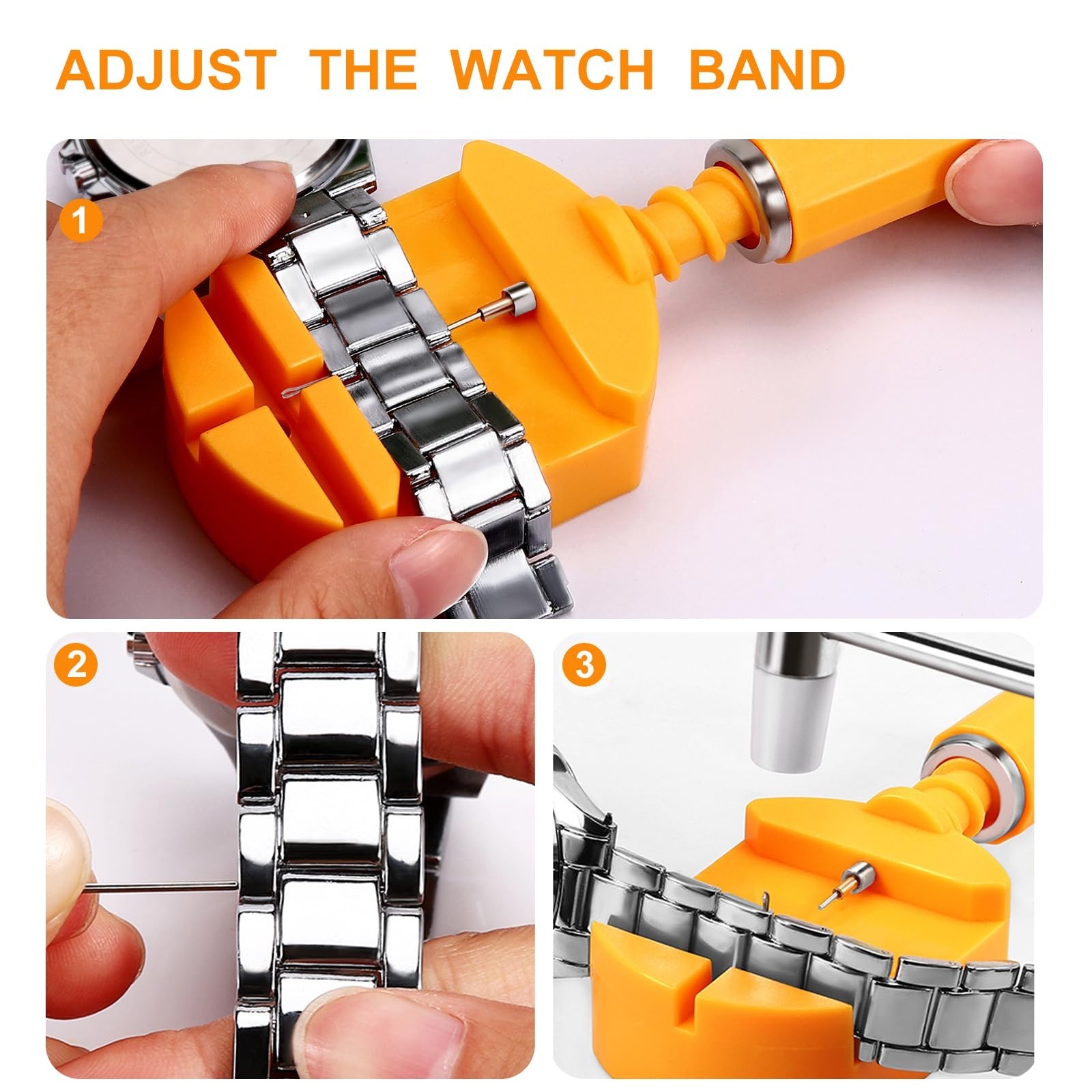 12 Pieces Watch Link Removal Kit, Watch Band Replacement Tool