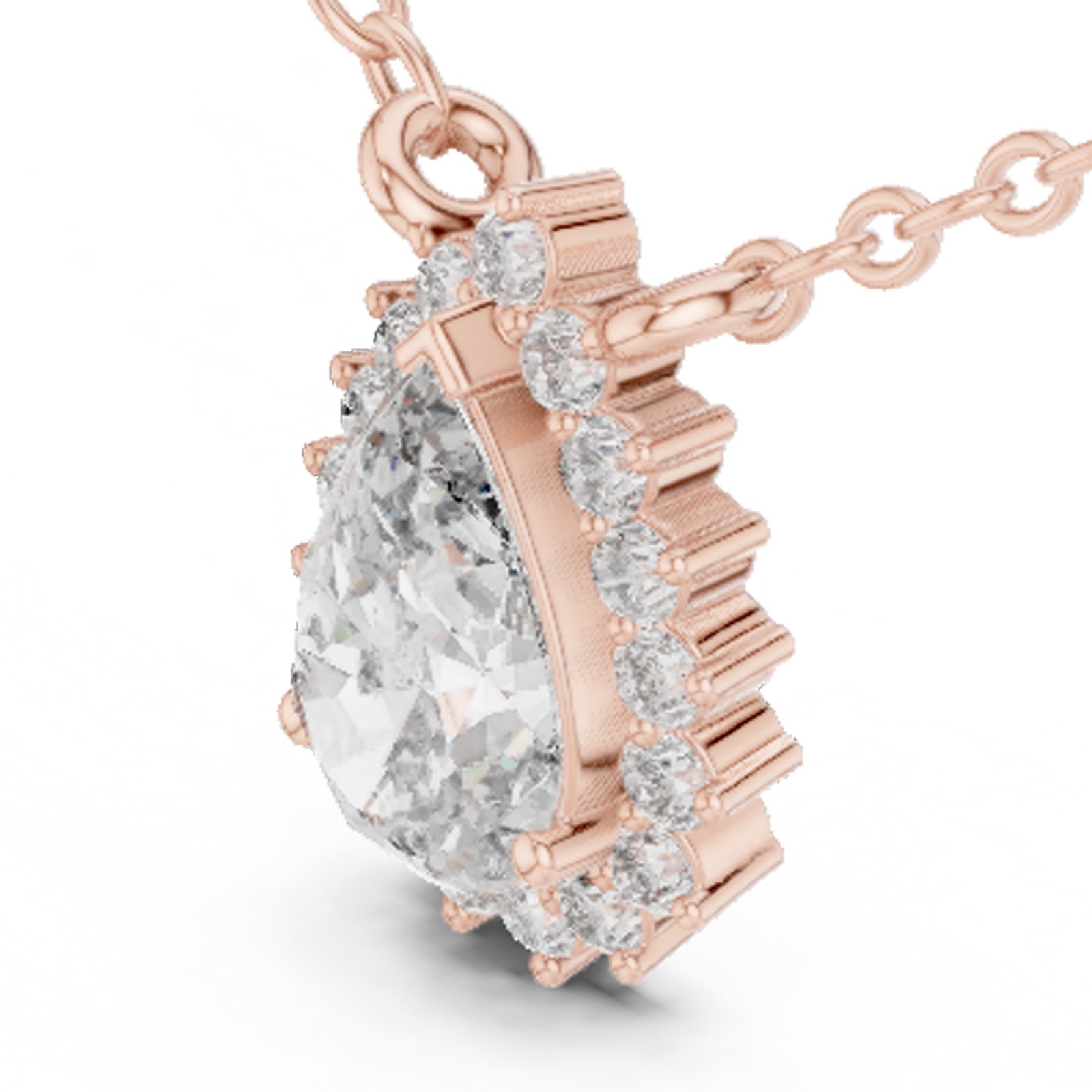 Certified VVS1 Lab Grown Diamond Women Elegance Precision Pendant 14K Gold Over