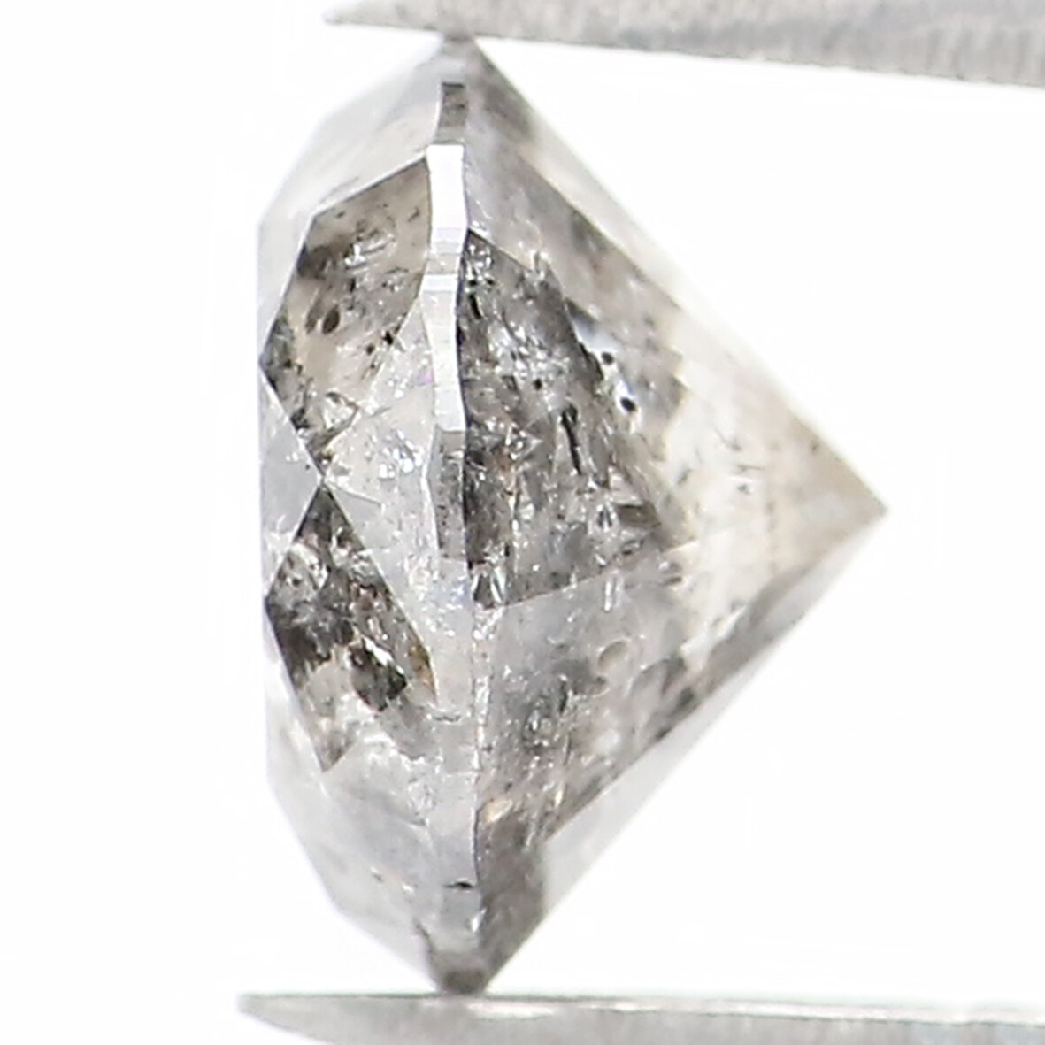 1.13 CT Natural Loose Round Shape Diamond 6.40 MM Salt And Pepper Diamond LQ1401