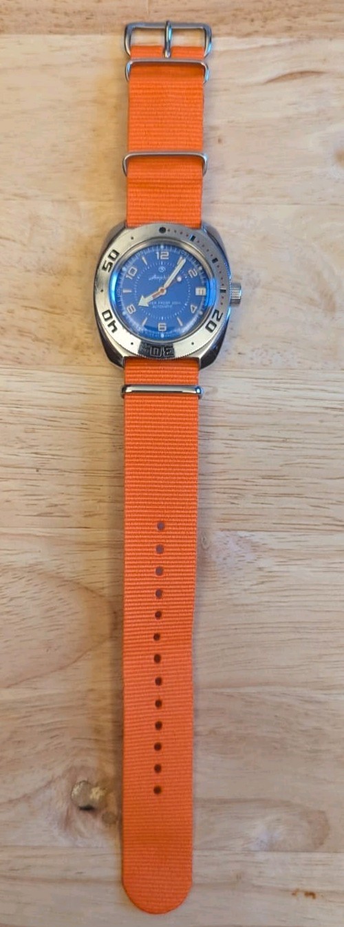 Vostok Amphibia 710007 Watch Diver Mechanical Automatic USA Seller