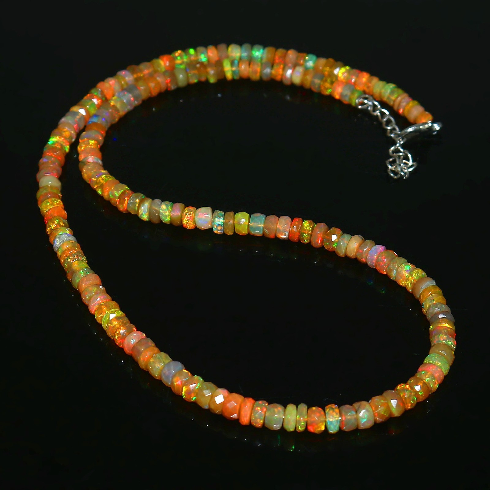 Top Quality Opal beads Statement necklace Rondelle Opal beads Gift For Friend