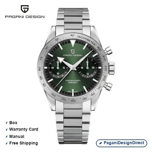 Pagani Design PD-1766 Green Men Automatic Watch