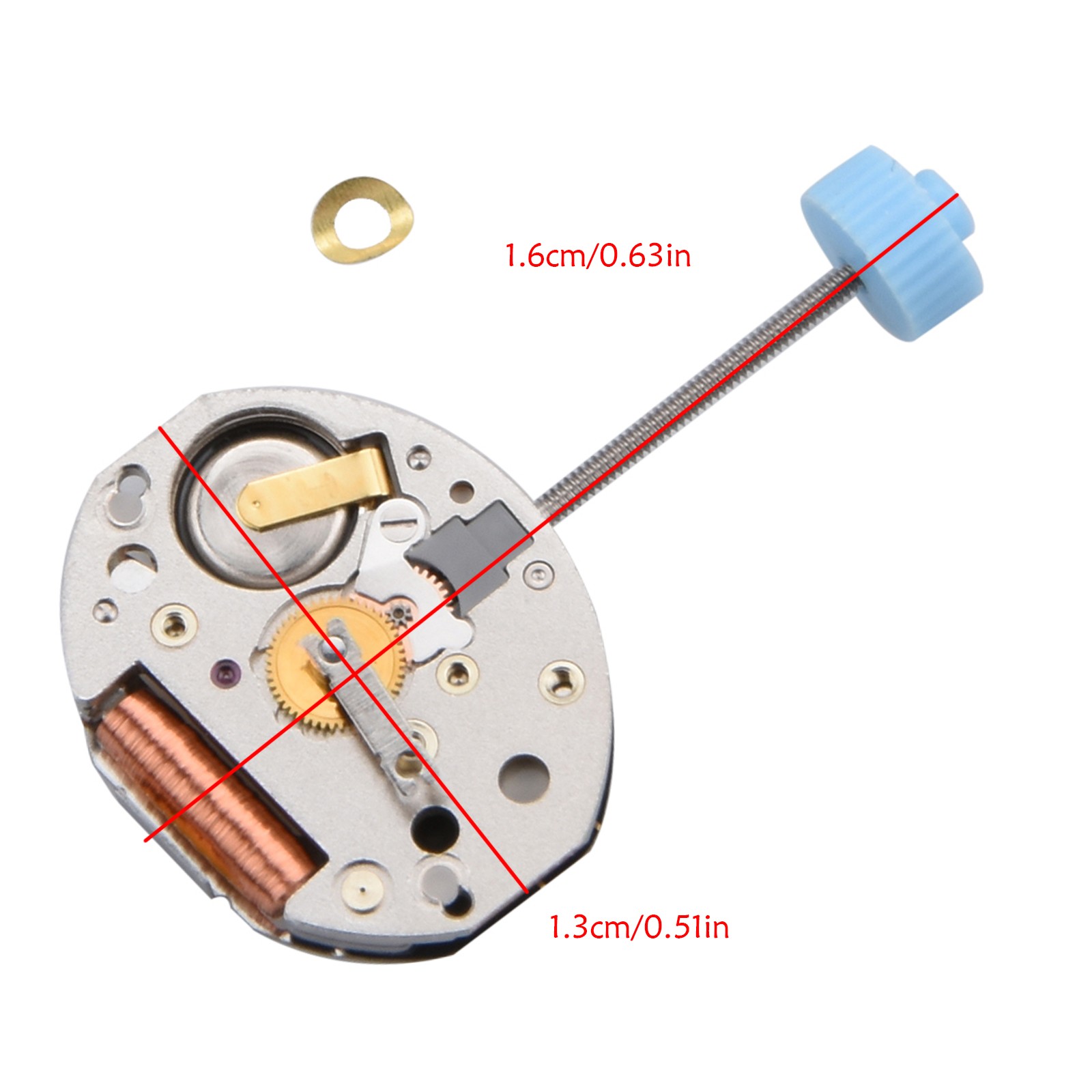 Replacement Quartz Movement 2 Hands Watch Movement Repair Parts for Ronda 751 E