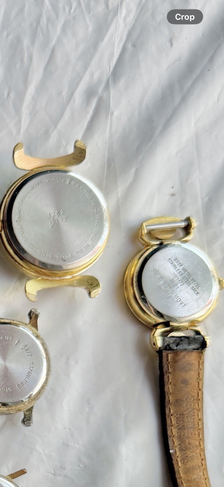 Vintage Women’s Watch Lot 9 Quartz Watch Heads Untested Parts Repair