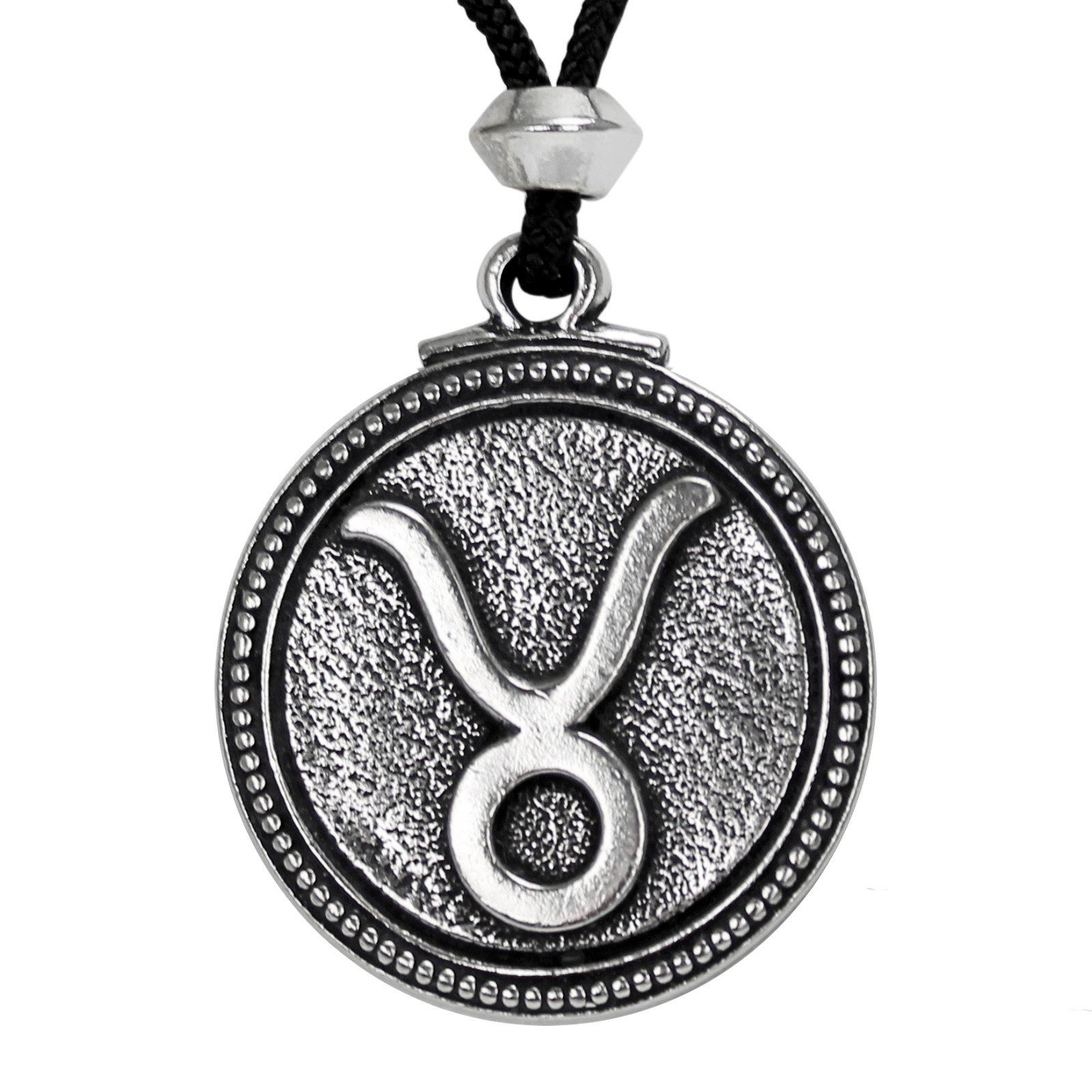 Taurus Zodiac Pendant Astrology Necklace Horoscope Jewelry Pewter Talisman
