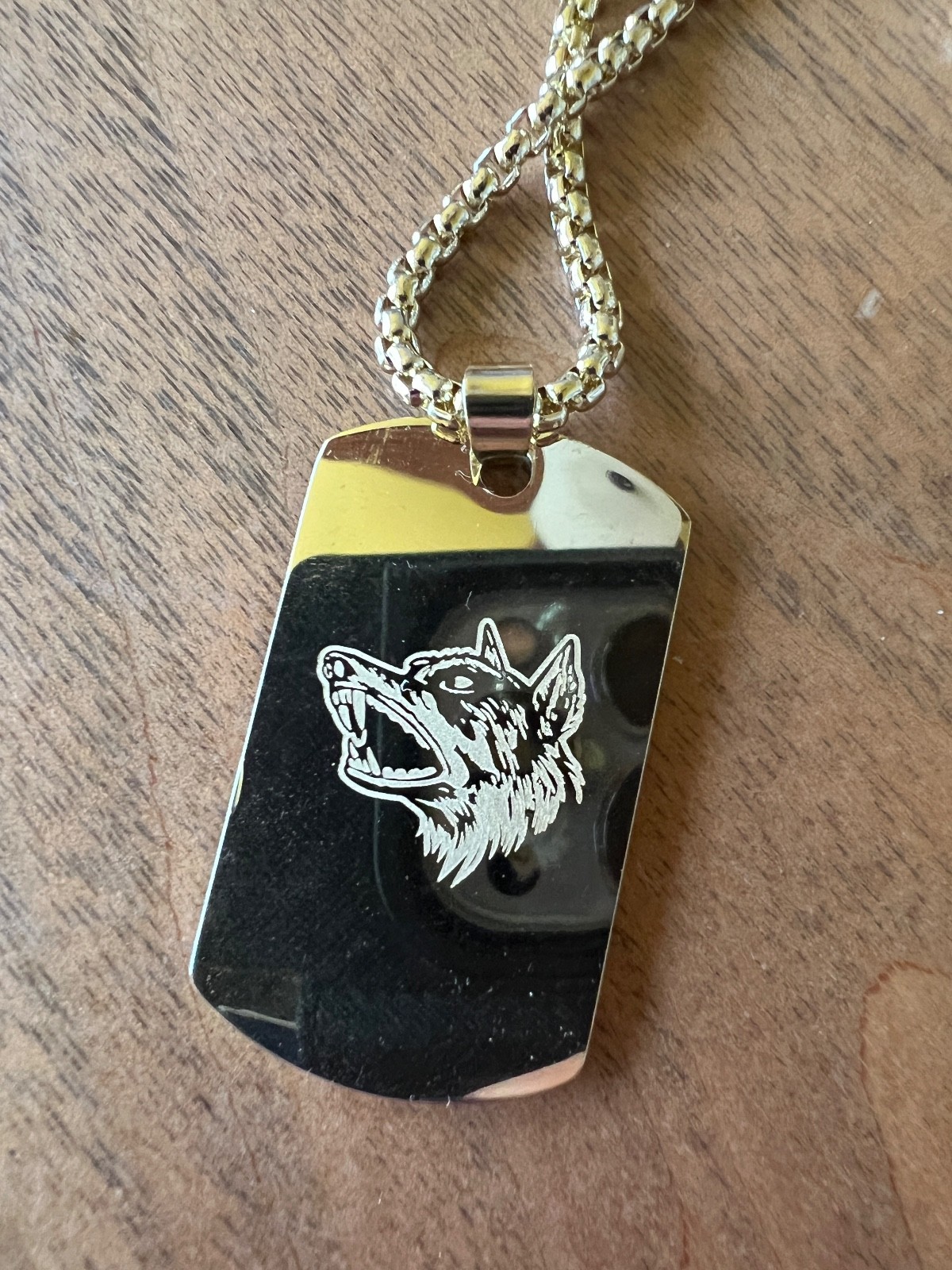 Tuff Crowd Dog Tag – Gold. Limited Edition Promo Item New