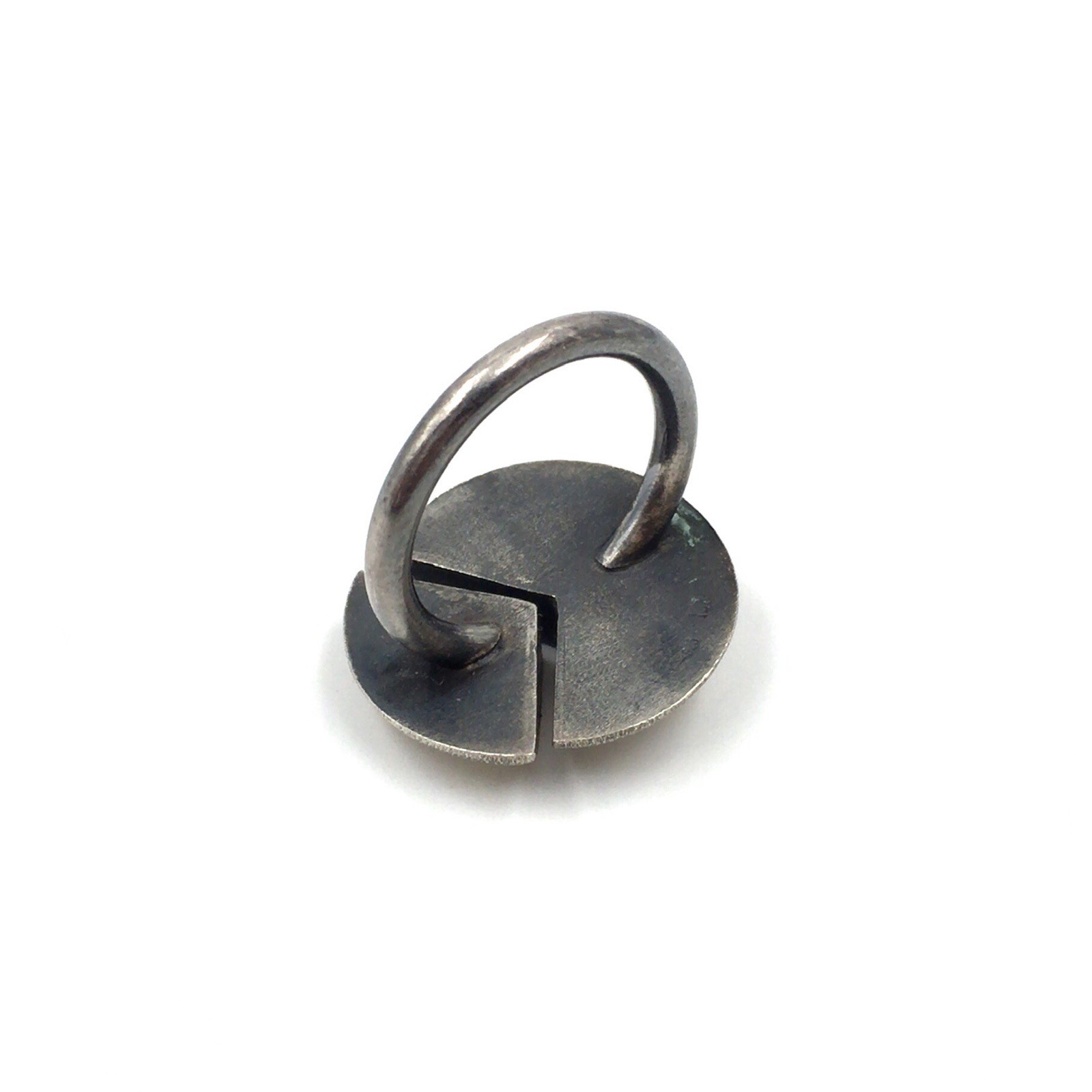 925 Silver Ring Scandinavian Designer Jewellery Round Spiral 17.2mm / 54
