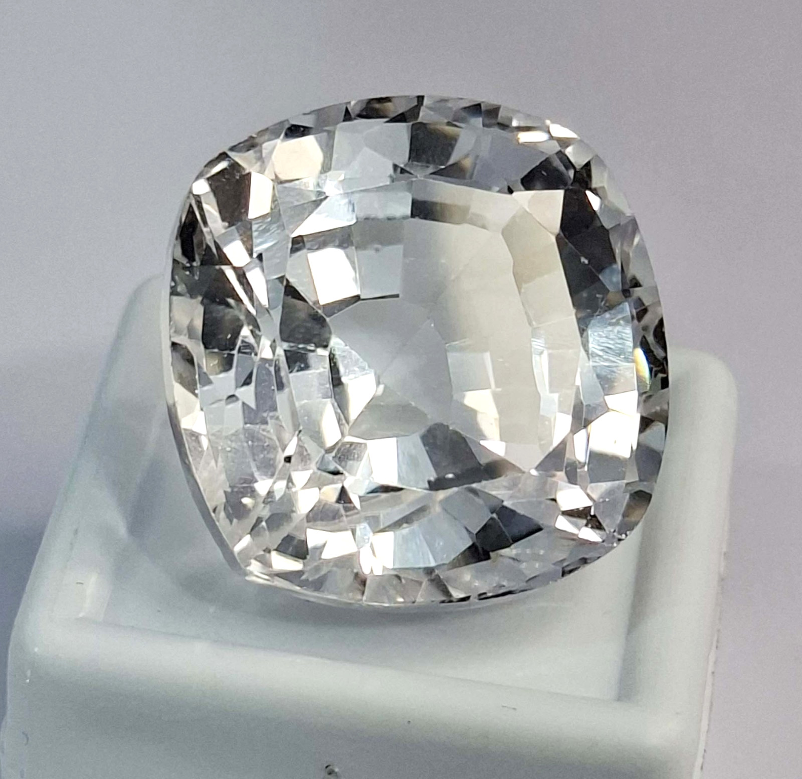 Ceylon White Sapphire Cushion Cut 58-60 Ct Loose EGL Certified Gemstone SP1222