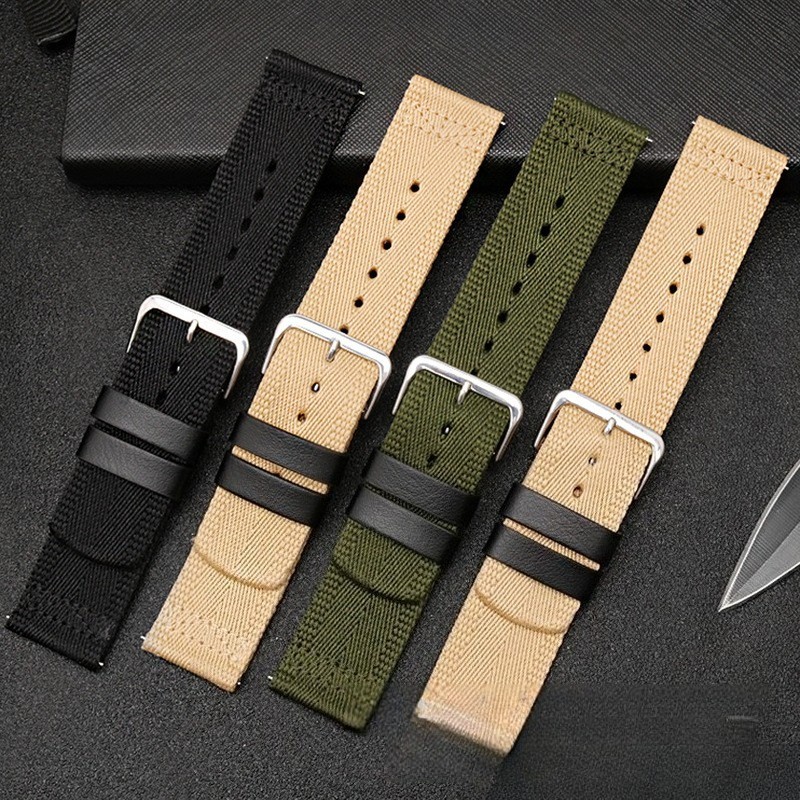 For Casio Protrek PRW-60/61/50/70Y/30 Nylon Canvas Watch Band Mens Strap 23mm