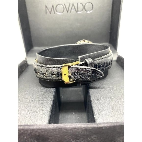 Movado Museum Ultra slim Thin Black Dial Quartz Watch 84.C6.882.2A