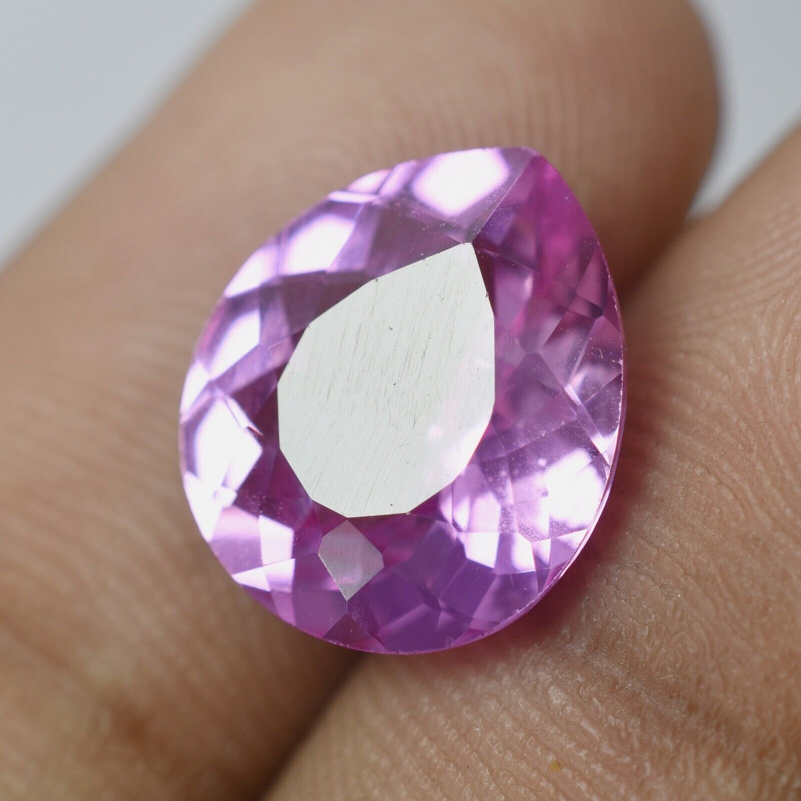 AAA+ NATURAL Pink SAPPHIRE Pear Shape 7.40 Ct CERTIFIED Rare Loose Gemstone