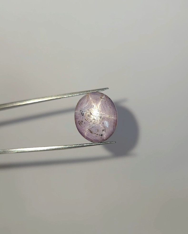 Natural 25.45 ct Star Ruby Pink Oval Cabochon untreated loose gemstone