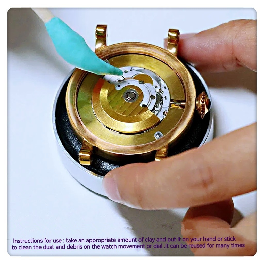 Watch Parts Movement Cleaning Clay Cleaner With Wooden Stick Kit for Watchmaker