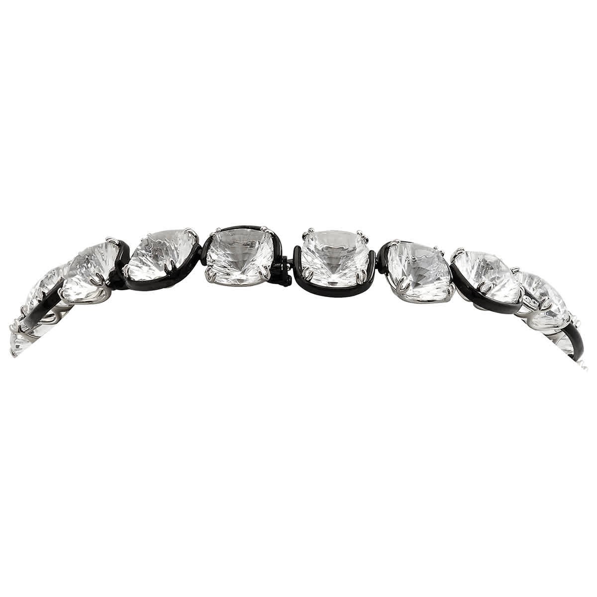 Swarovski Ladies Harmonia White Cushion Cut Crystal Choker