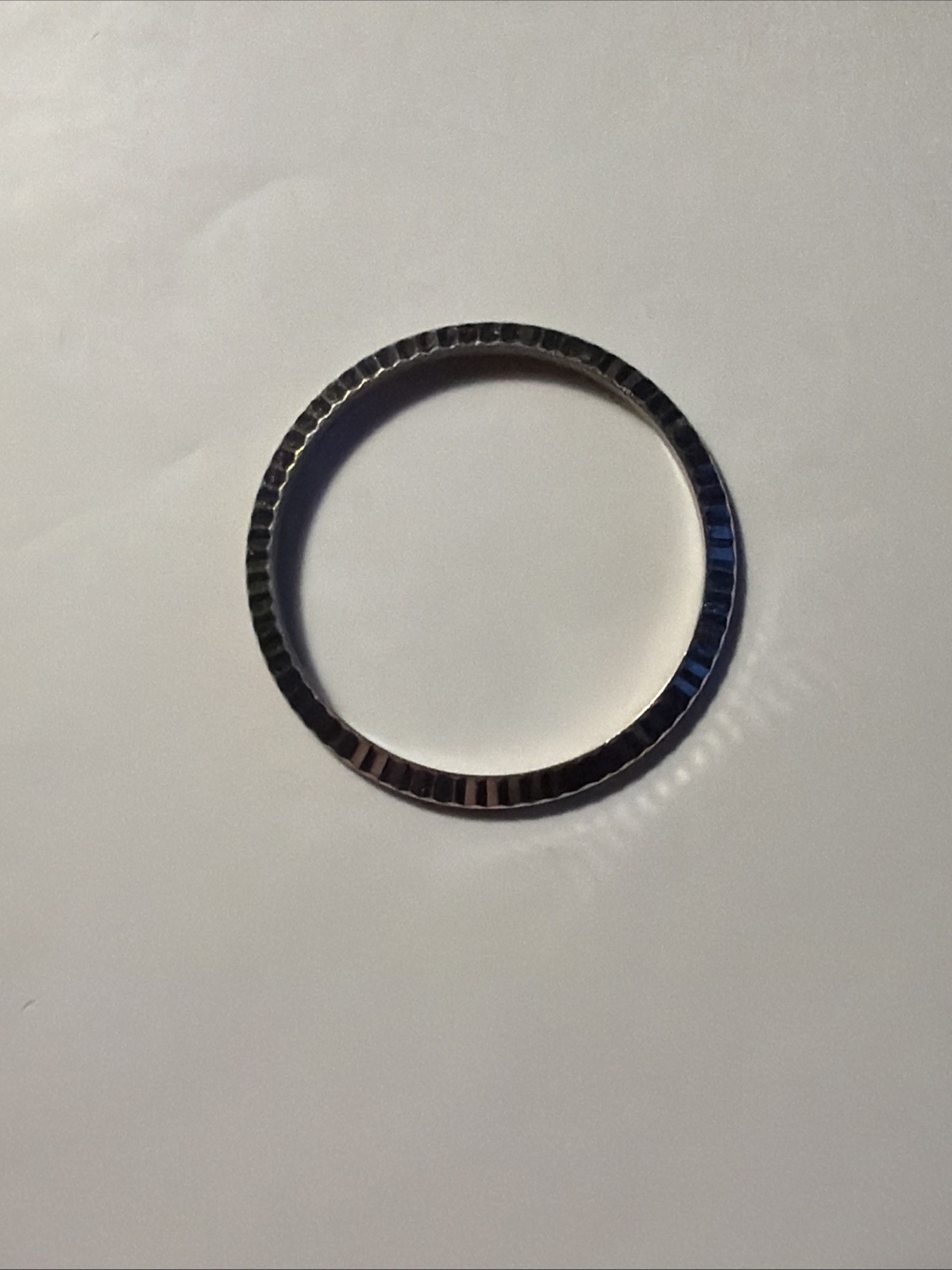 100% Authentic ROLEX 18K White Gold Fluted Bezel – 34mm