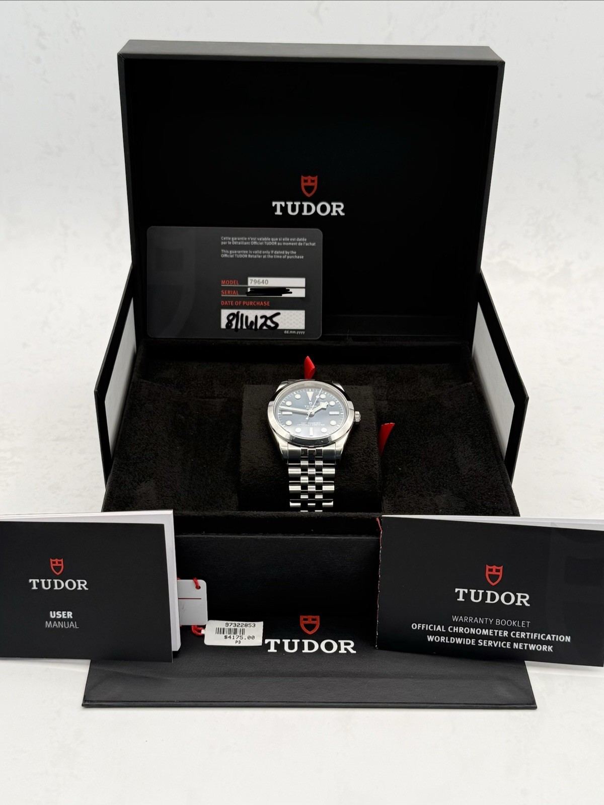 Tudor Black Bay One 36mm – Blue Dial – 79640 – Complete Box & Papers