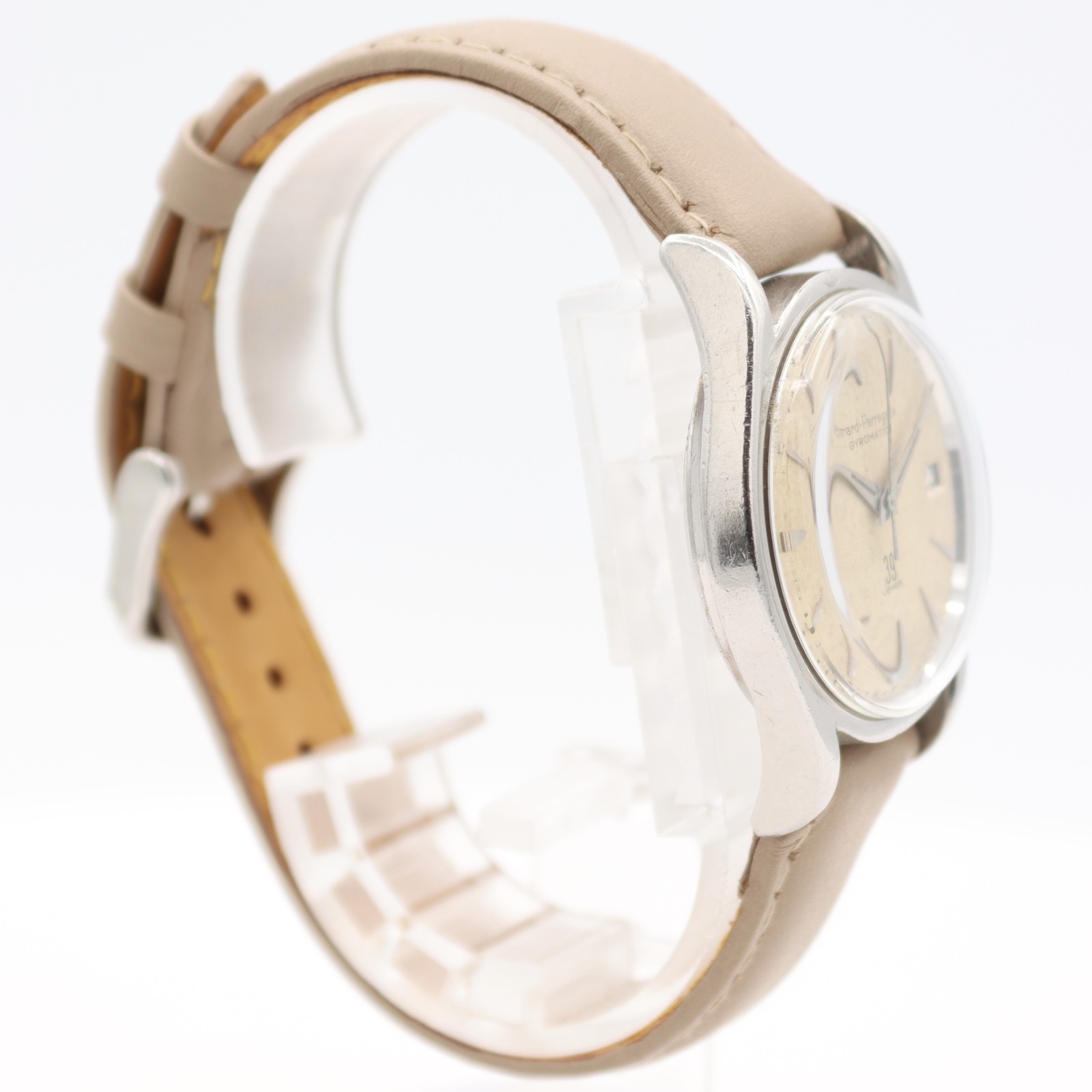 Vintage 33mm Girard-Perregaux 2209120 Gyromatic Automatic Swiss Stainless Steel