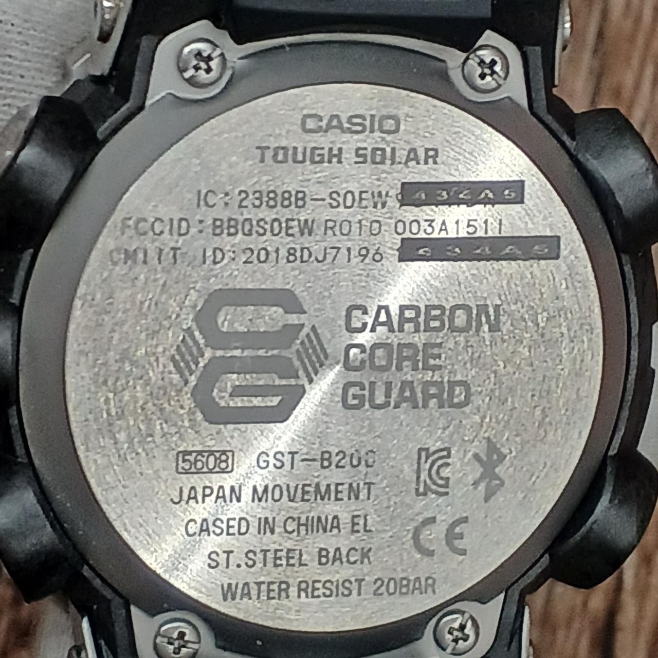 G SHOCK Bluetooth Model Number GST B200 1ADR CASIO