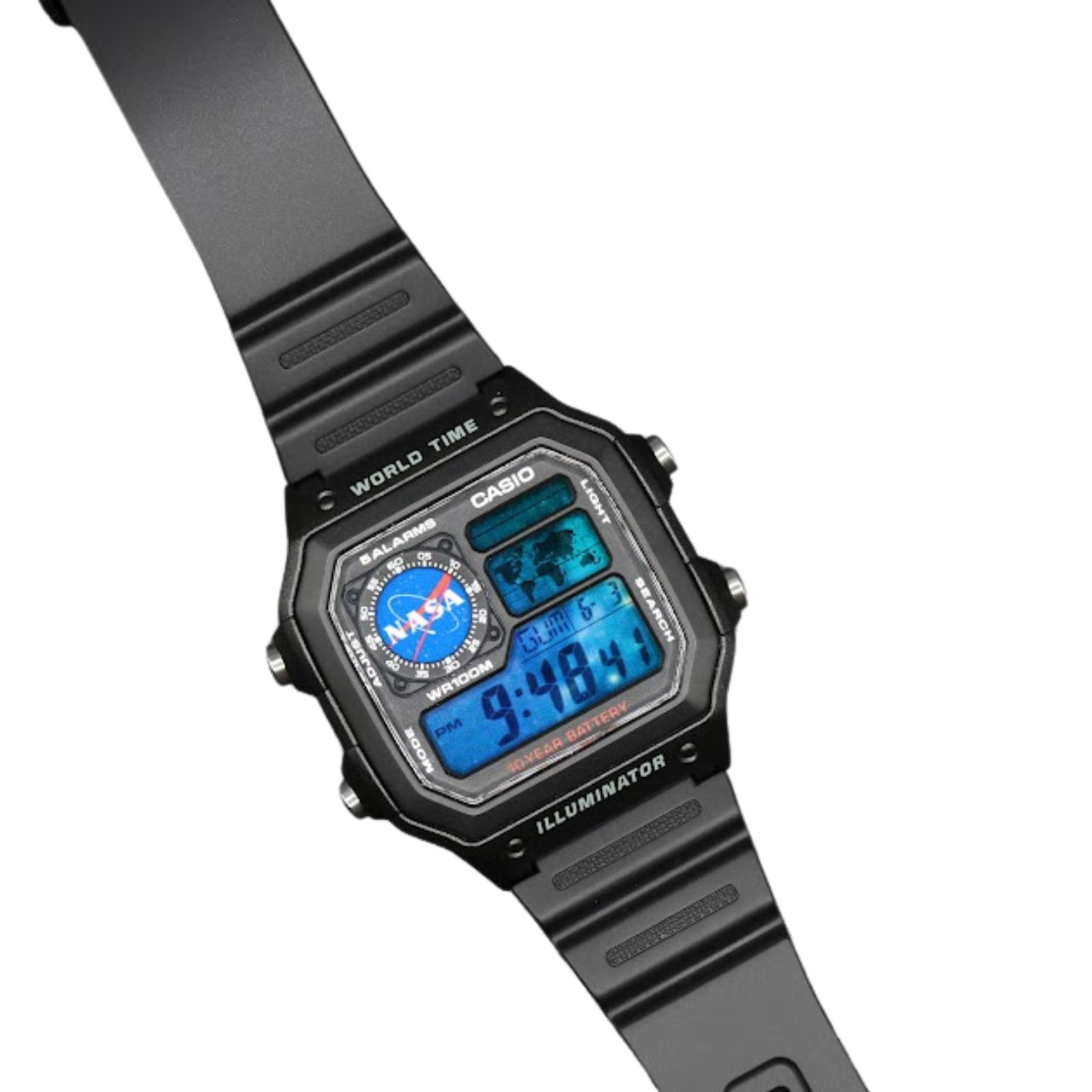 NASA Inspired | CASIO AE-1200WHD Royale | World Time Watch | Mod 🟦