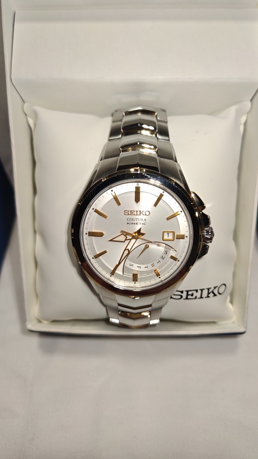 NOS/RARE Seiko Coutura Kinetic Men’s Watch, variation 5M84-0AF0 SRN063