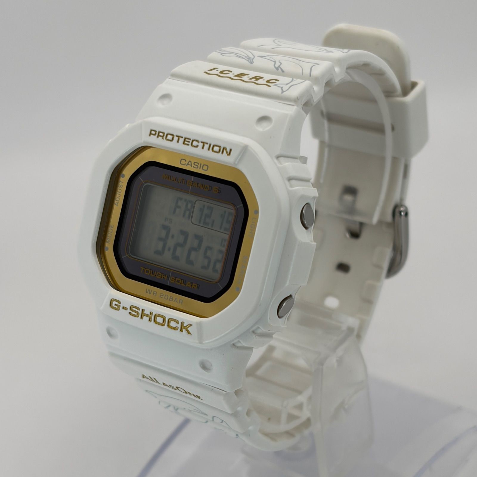 (T756) Rare Fully Functional CASIO Radio Solar G SHOCK ICERC Japan Collaboration