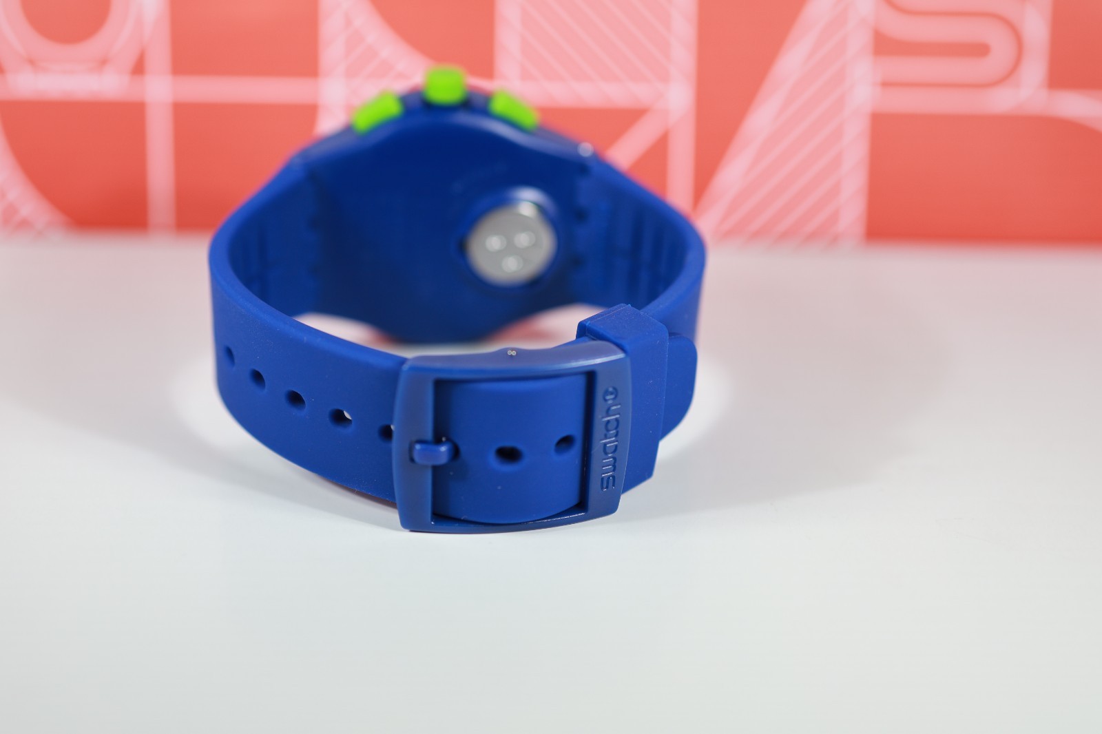 New Rare Limited Swiss Swatch ChronoGraph Watch 42MM SUSN400 Blue C Green