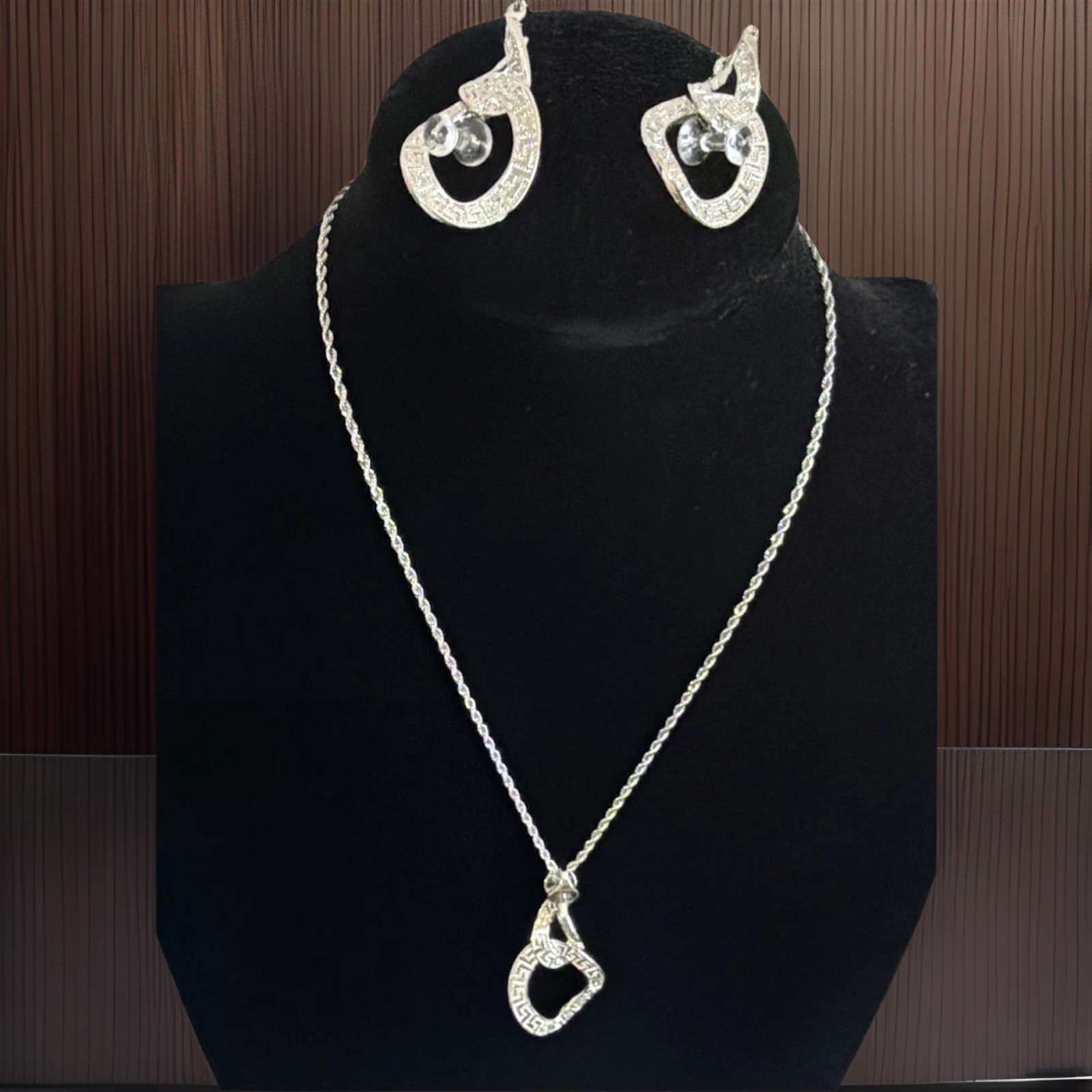 Silver Plated High Quality Jewelry 2 PC Set