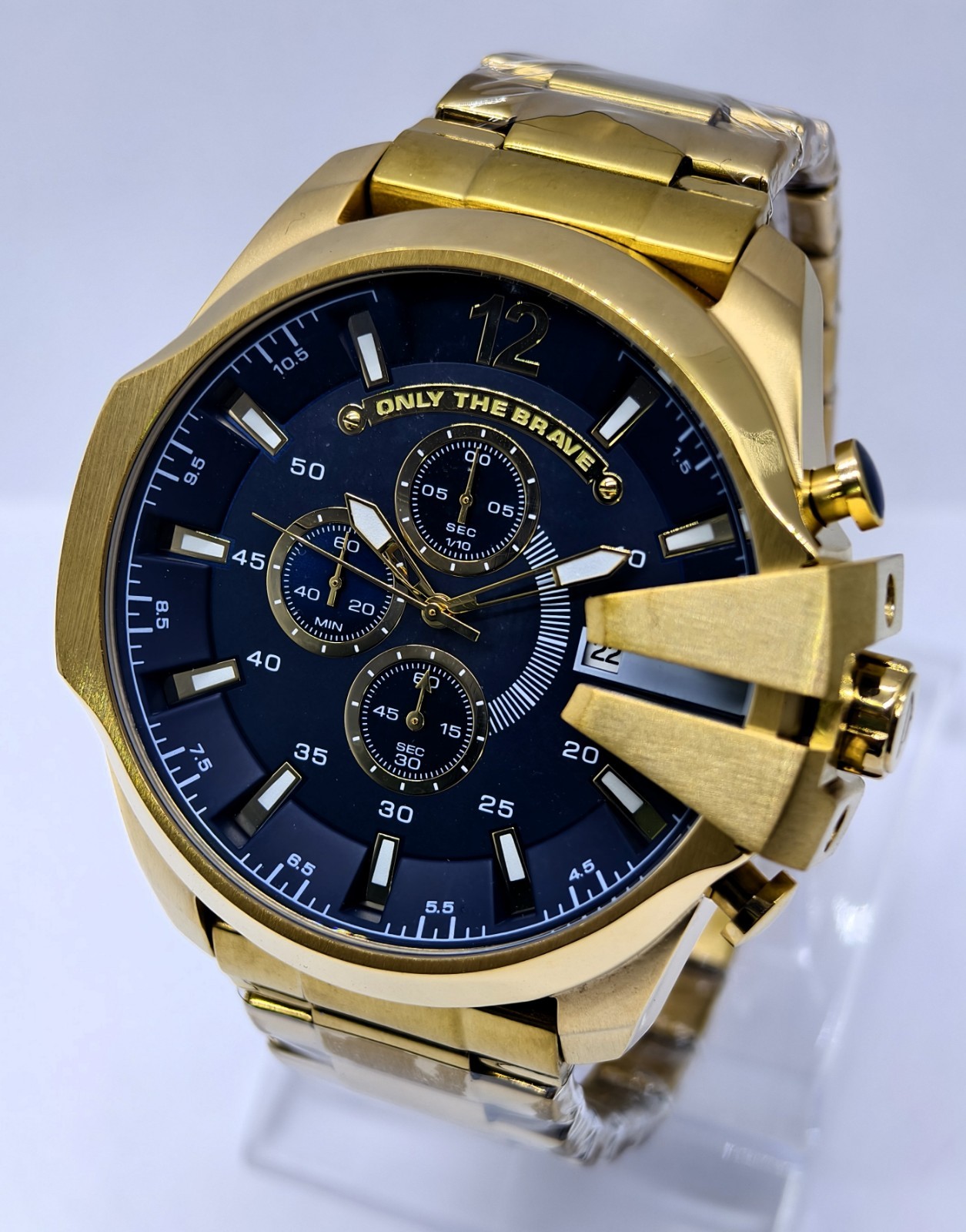Awesome Diesel 10 Bar ”ONLY THE BRAVE” Chronograph Quartz Men’s Wrist Watch