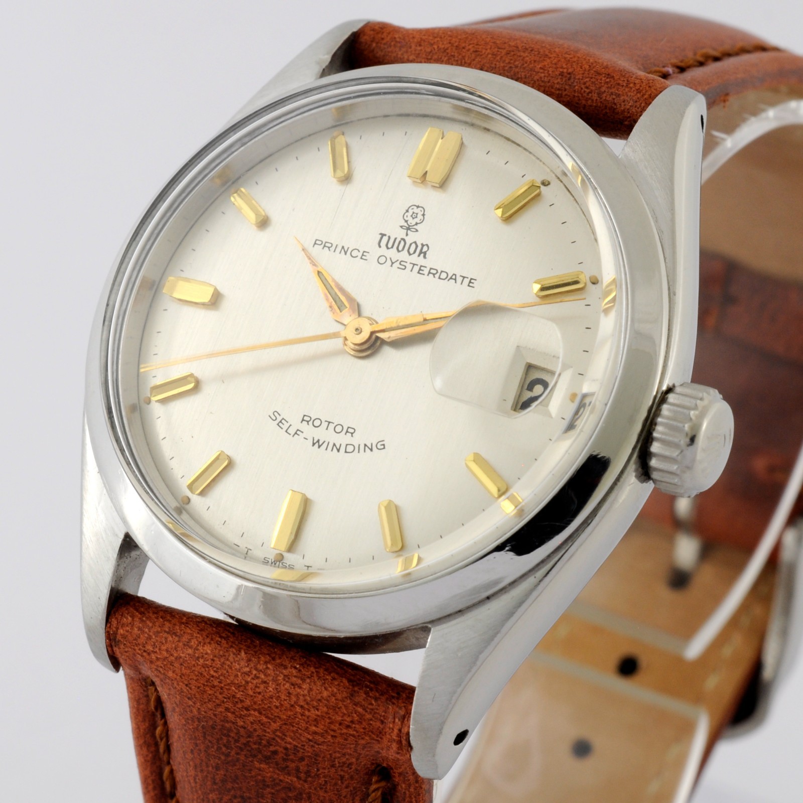 NO TARIFFS FINE ROLEX TUDOR PRINCE OYSTERDATE 7966 STEEL AUTOMATIC LATE 1950’S