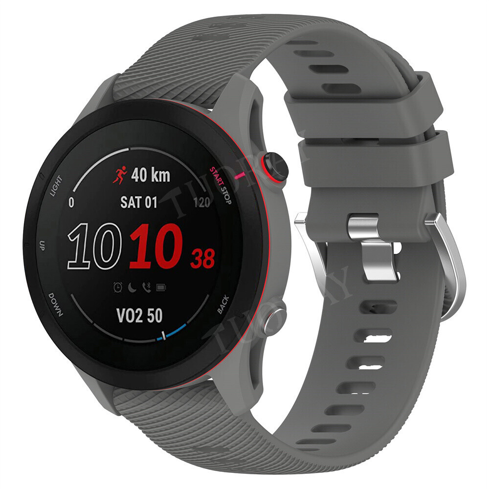 Sports Silicone Strap Band Case For Garmin Forerunner 255 / 265 Smart Watch Band