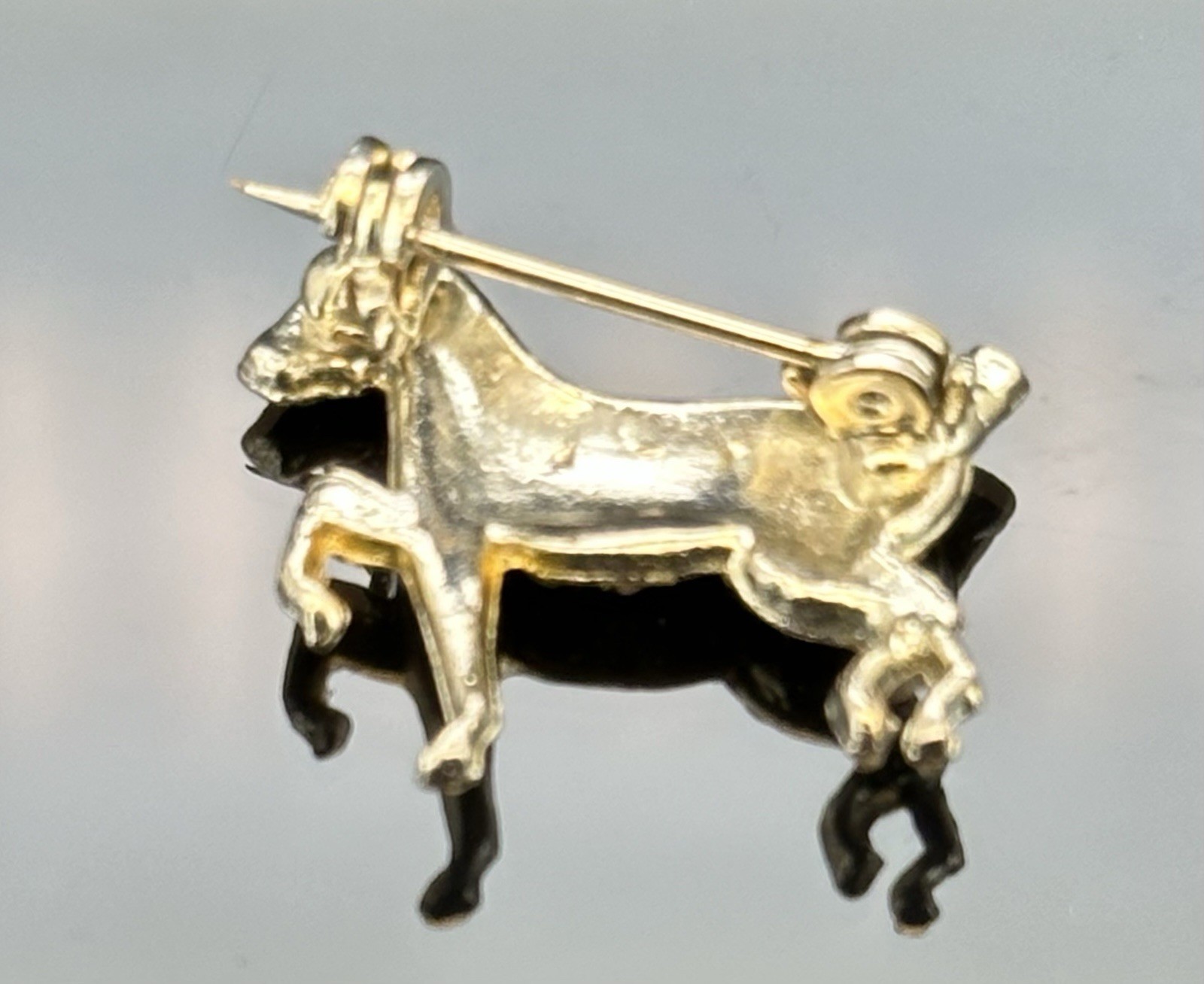 Trifari Alfred Philippe Vintage Horse Rhinestone Small Mini Pin