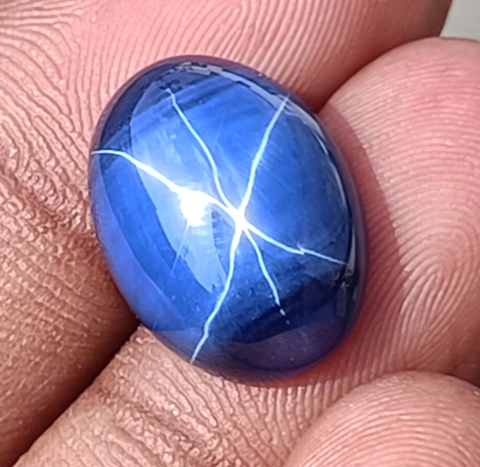 12.00 Ct Natural Star Sapphire 16x12mm Oval Shape IGL Gemstone (See Video) 5DNJ