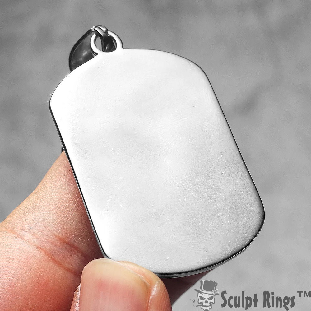 Sculpt Rings™ 316L Stainless Steel Bulldog Pendant | Available with 60cm Chain
