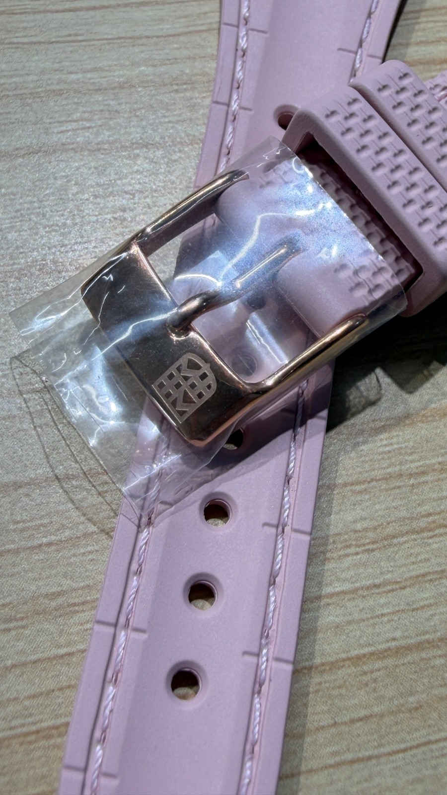 21.5mm genue frederique constant pink rubber band fc-310vd2nh2b