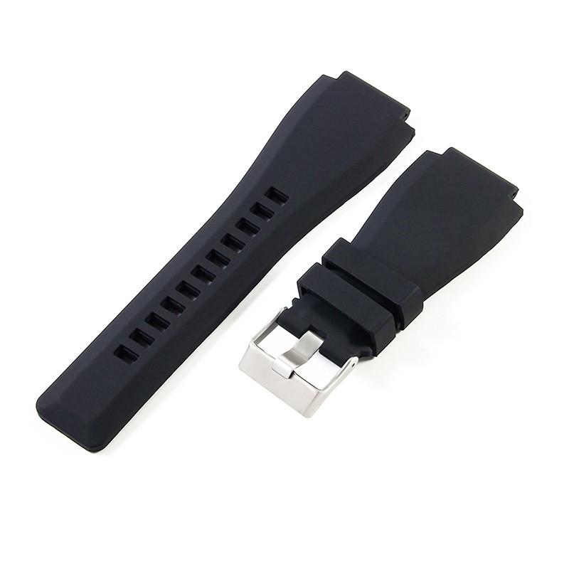 For Bell Ross BR01 BR03 Quality Silicone Watch Strap Mens Band Interface 22 24mm