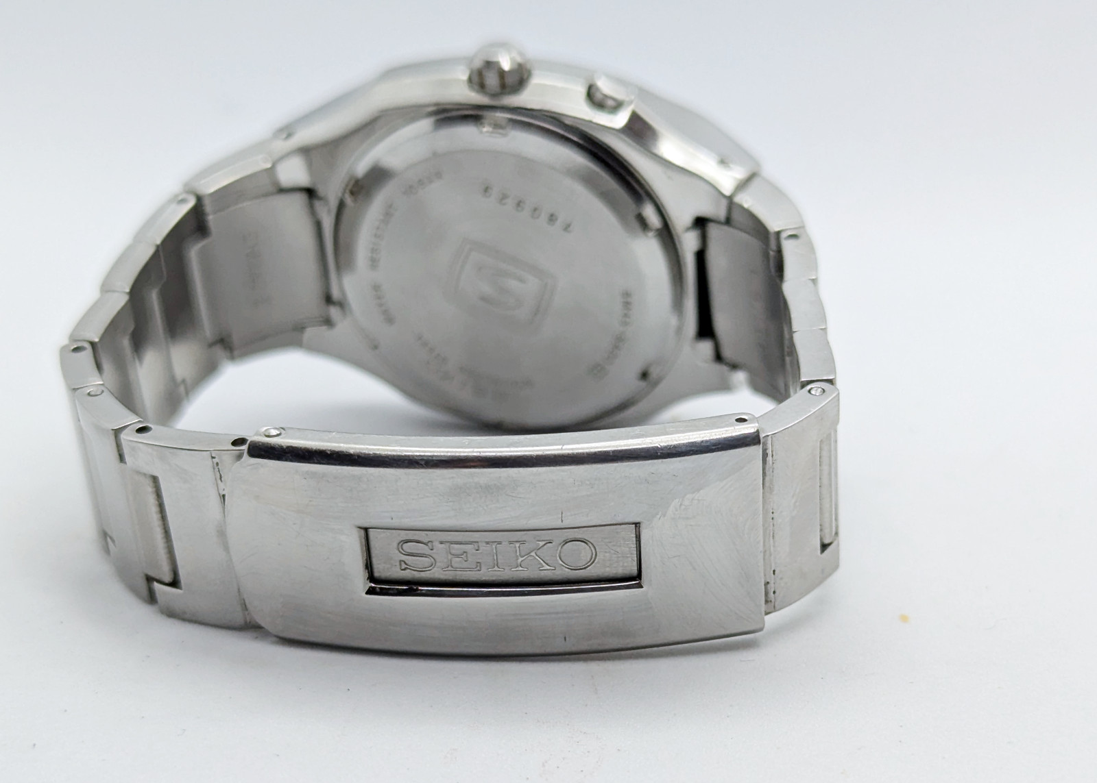 Seiko Kinetic 5M45 R-SUS GMT Black Dial Integrated Bracelet | New Capacitor